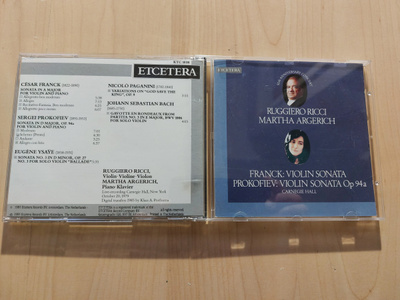 FRANK/ PROKOFIEV etc. –SONTA FOR VIOLIN & PIANO orig. HOLL