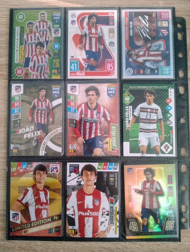 Joao Felix jalkapallokortit 40 erilaista