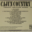 Fiddlin' Frenchie Burke • Cajun Country Vol. 1 CD - pikkukuva 3