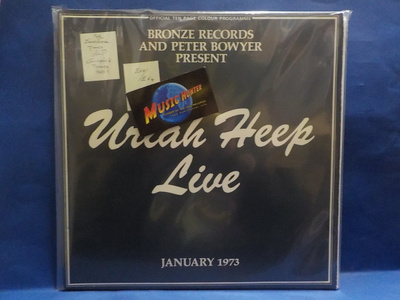 URIA HEEP - LIVE EX+/EX+ 1ST SCANDINAVIA PRESS 2LP