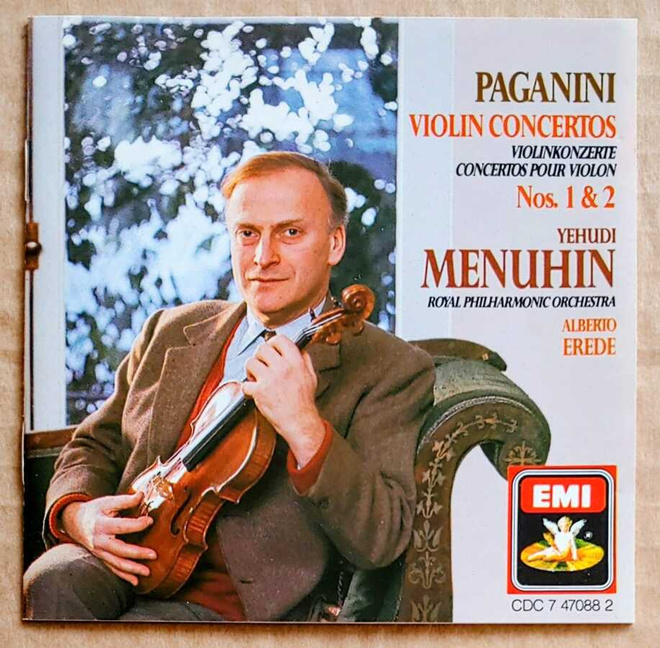 PAGANINI • MENUHIN: Viulukonsertot 1 & 2 – EMI RM RI CD 1987