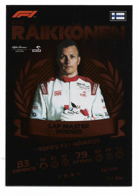 2021 Topps Turbo Attax F1 #233 Kimi Räikkönen