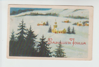 Postikortti, JOULU, vanha 1950-luku