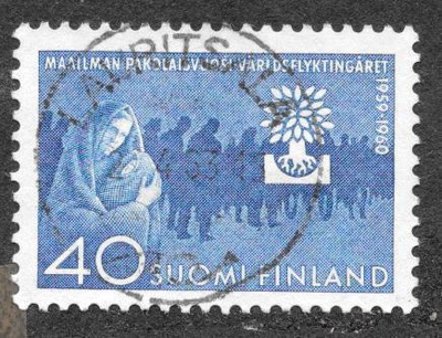 Maailman pakolaisvuosi 1960 40mk  (LAPE 518) O