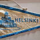Helsinki vintage iso matkailuviiri. Todella vanha harvinaine - pikkukuva 2