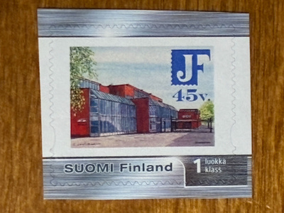 OMAKUVAMERKKI JÄRVENPÄÄN FILATELISTISEURA 45 VUOTTA**