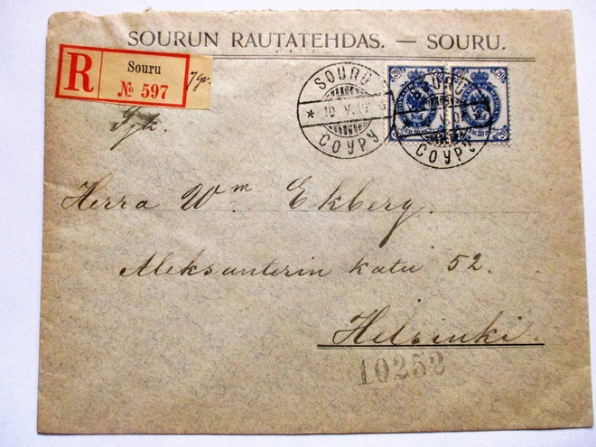 1907 Souru (Karttula) Rautatehdas  R liikekuori