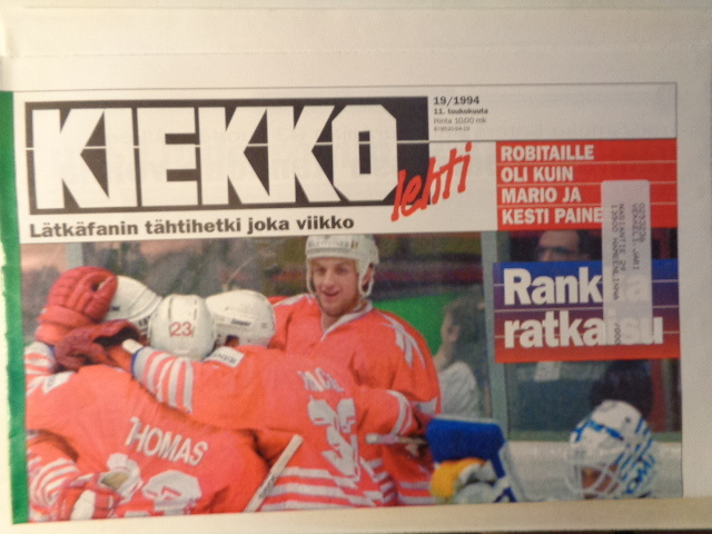 Kiekkolehti Nro 19/1994 (24.1)