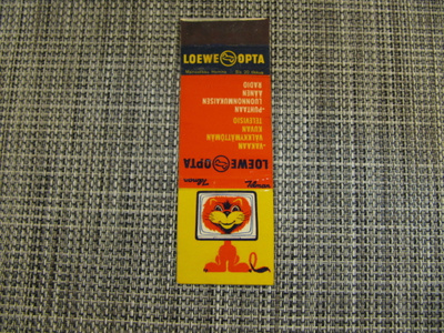 Loewe Opta mainostikkurasian kansi.