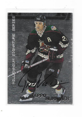 1999-00 BAP Millenium Signatures#189 Teppo Numminen Phoenix