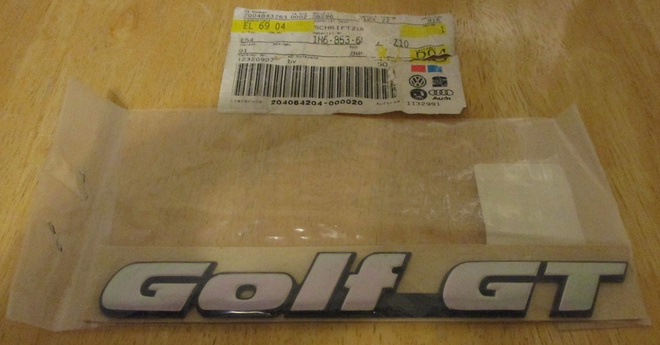 Volkswagen Golf 1.8 GT II/III 1987-1997 uusi takapään merkki