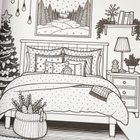 uusi jouluinen värityskirja (cozy, relax) - pikkukuva 2