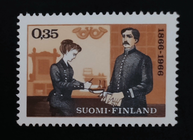 1966 Postimerkkinäyttely 0,35 mk **