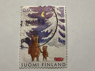 1925/ 2008 Joulu - Kuusenhakumatkalla o leimattu
