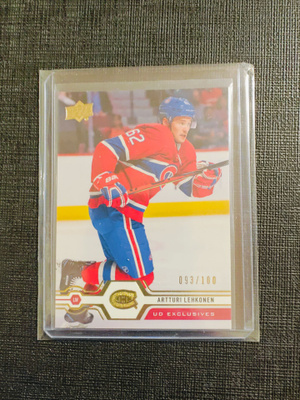 Artturi Lehkonen - 19-20 UD Exclusives /100