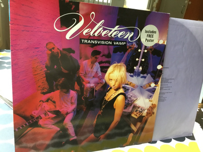 Transvision Vamp Velveteen Lp MCA 1989 ger , Hype and poster