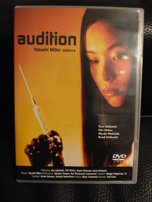 Audition (1999) DVD Suomijulkaisu ohj. Takashi Miike