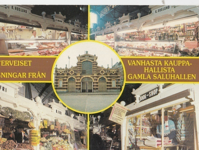 Helsinki Vanha kauppahalli sommitelmakortti väri   p213
