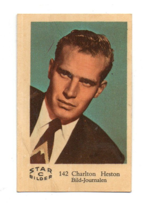 Purkkakuva STAR C n:o 142 CHARLTON HESTON.