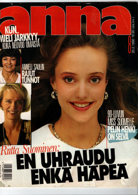 Anna n:o 8 1990 Miss Suomi & prinsessat. Anneli Sauli. Riitt