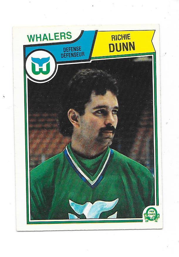 1983-84 OPC #137 Richie Dunn Hartford Whalers