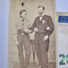 VANHA CDV Valokuva Merimies Meripoika Musta Silmä 1860-l - pikkukuva 1