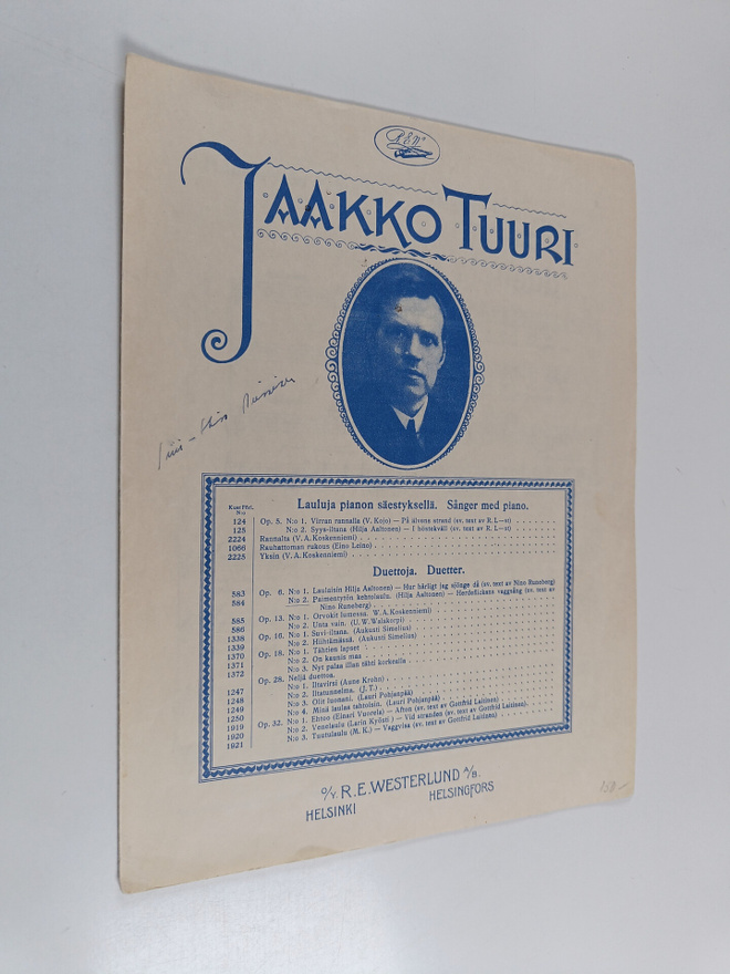 Jaakko Tuuri : Op. 6. n:o 2 : Paimentytön kehtolaulu = He...