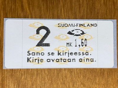 FRAMA ATM12 M6 L1 1,60MK SANO SE KIRJEESSÄ. KIRJE AVATAAN**