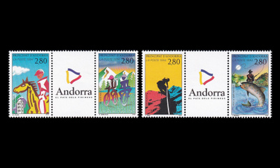 Andorra Fr 468-71ds ** Urheilu (1994)