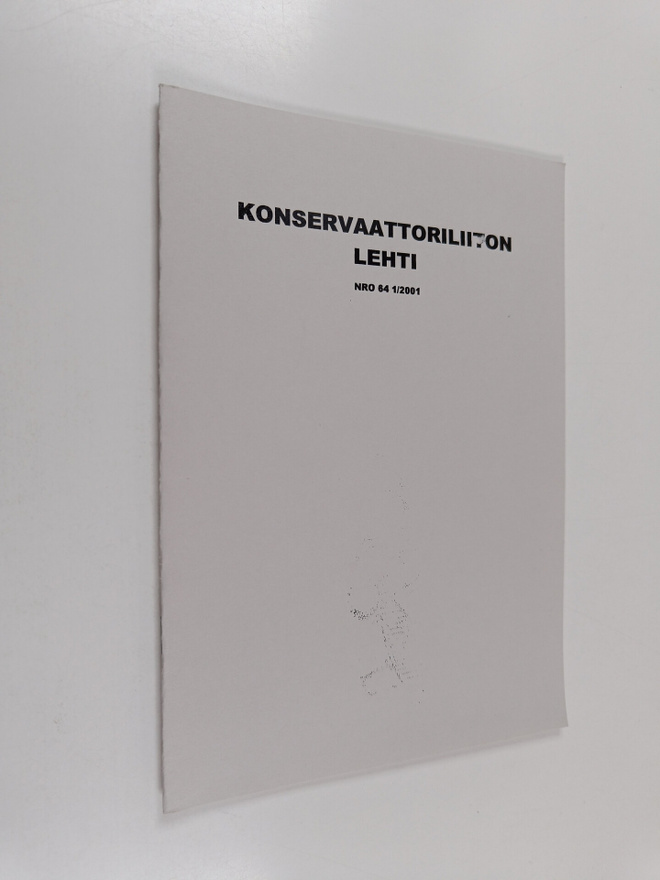 Konservaattoriliiton lehti nro 64, 1/2001