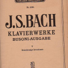 J. S. Bach, Klavierwerke, pianonuotit, 1910-lukua. - pikkukuva 1