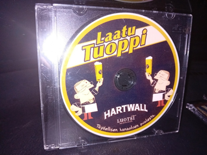 Cds Laatu tuoppi HARTWALL ( Mainoslevy )