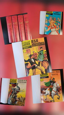 KUVITETTUJA KLASSIKOITA RUOTSIKSI & ENGLANNIKSI, ALBUMIT