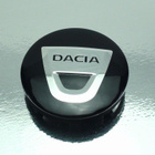 Dacia vannekeskiöt – Vakiologo, Kromi-musta – 56mm (4kpl - pikkukuva 2