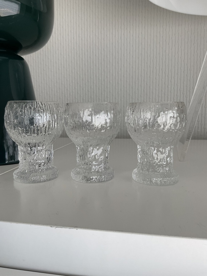 Iittala Kekkerit, Naukku snapsilasit 3 kpl