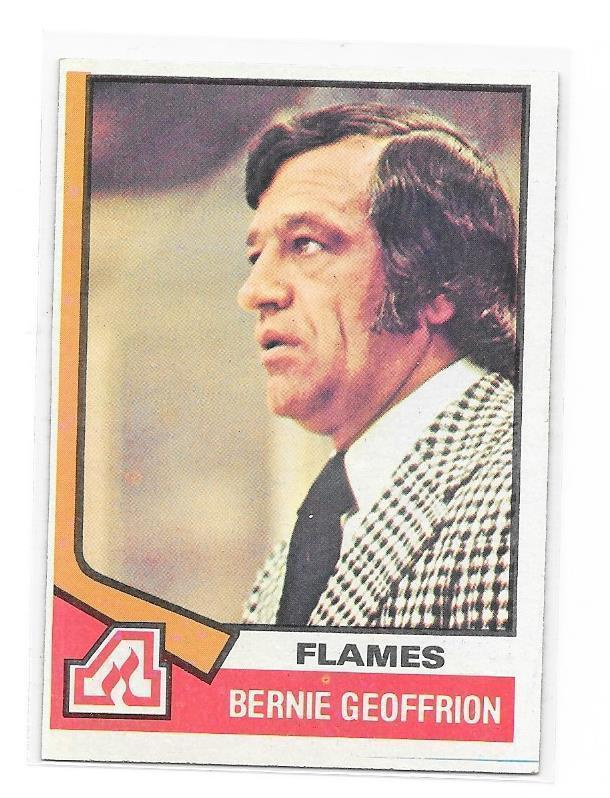 1974-75 Topps #147 Bernie "BoomBoom" Geoffrion Atlanta Flame