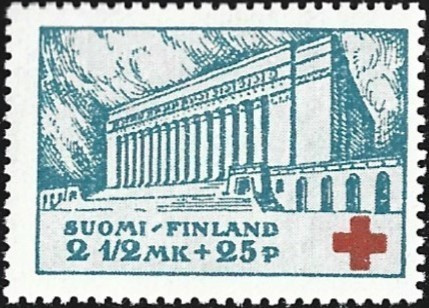 1932 Punainen Risti 2 ½ mk + 25 p **  LaPe 175