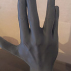 Vulcan salute -käsipatsas, Star Trek, 1:1, tummansininen - pikkukuva 1