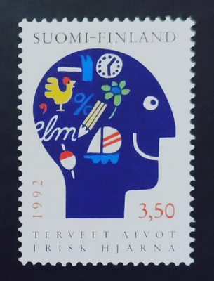 1992 Terveet aivot 3,50 mk **