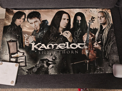 Kamelot Alissa White-Gluz nimmarit nimmari poster autograph