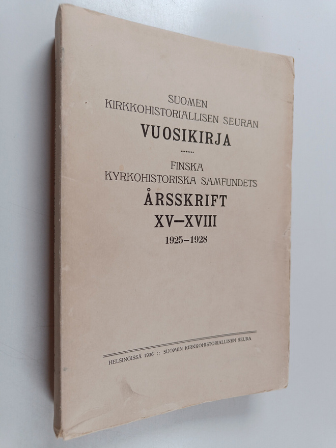 Suomen kirkkohistoriallisen seuran vuosikirja; Finska kyr...