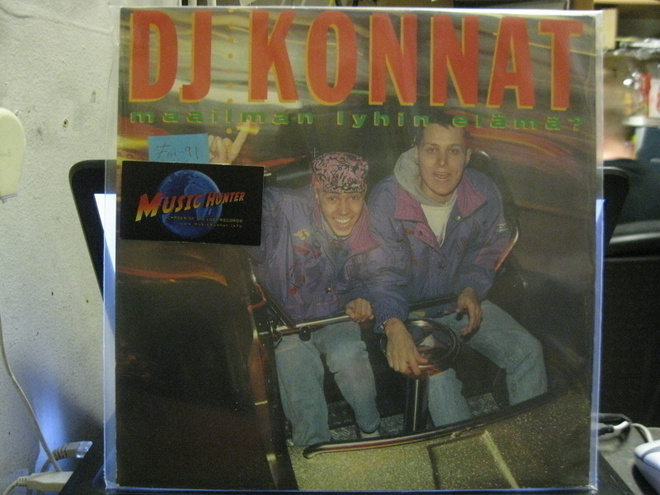DJ KONNAT - MAAILMAN LYHIN ELÄMÄ FIN-91 M-/M- LP