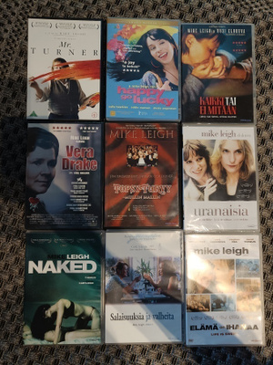 Mike Leigh 9 DVD elokuvaa