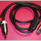 USB C - RCA urospistoke adapteri / 2m #29590 - pikkukuva 1
