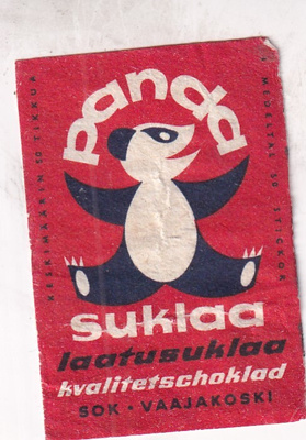 Panda suklaa. laatusuklaa, SOK  , s72