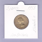 Iso-Britania 3 Pence v.1953 KM#886 - pikkukuva 1