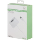 Deltaco iPhone/iPod Telakka Laturi, USB kaapeli 0.2m *UUSI* - pikkukuva 2
