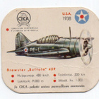 Kahvilappu OKA Ilmailun historia. BREWATER "BUFFALO" 439 - pikkukuva 1