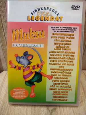 Muksu kotikaraoke 5 DVD-levy.