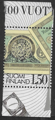 100v suomalaista setelipain. 1985 (LAPE 958) **